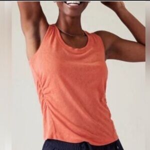 Athleta Women's Slub Knit Coral Tank Top